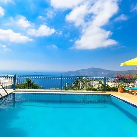Sea View With Pool For 10 People In Antalya, Kas - Awz 129 * Kalkan